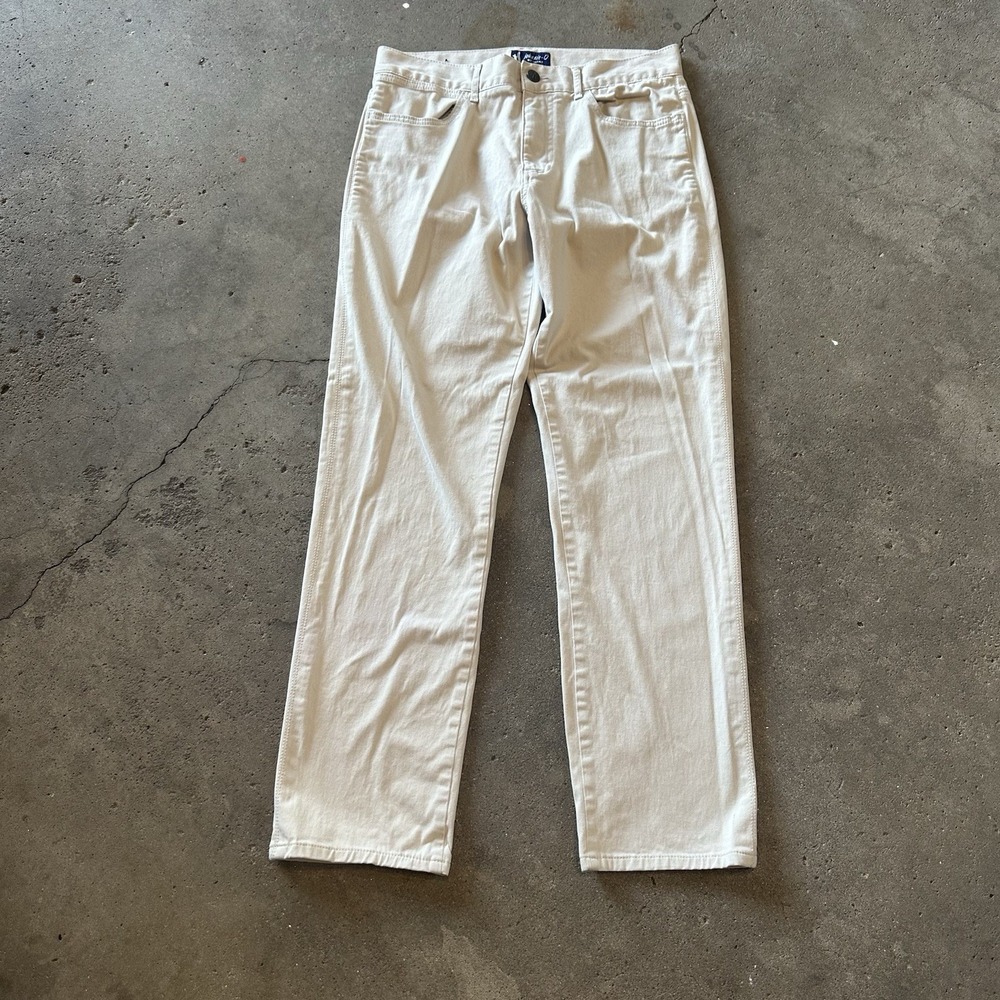 Johnnie-O West Coast Prep Khaki Stretch Cotton Chino Pants Mens‎ 34x30
